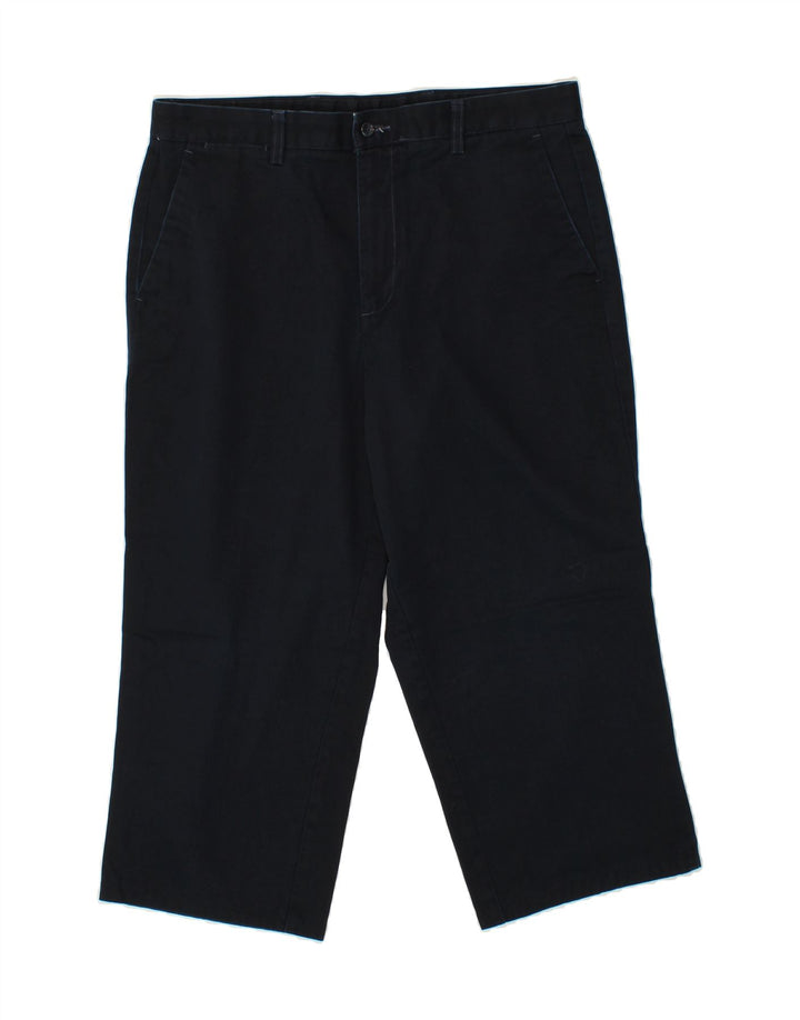 DOCKERS Mens Straight Cropped Trousers W34 L23 Navy Blue Cotton Vintage Dockers and Second-Hand Dockers from Messina Hembry 
