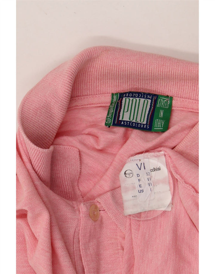 SERGIO TACCHINI Camisa polo masculina de manga comprida UE 52 grande rosa