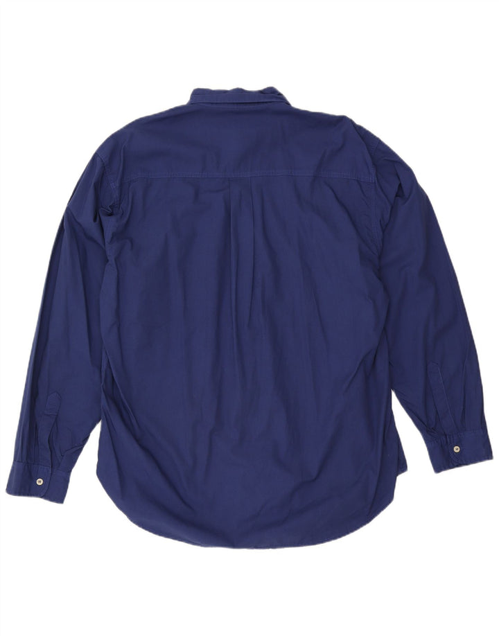 Camisa masculina American System grande algodão azul marinho