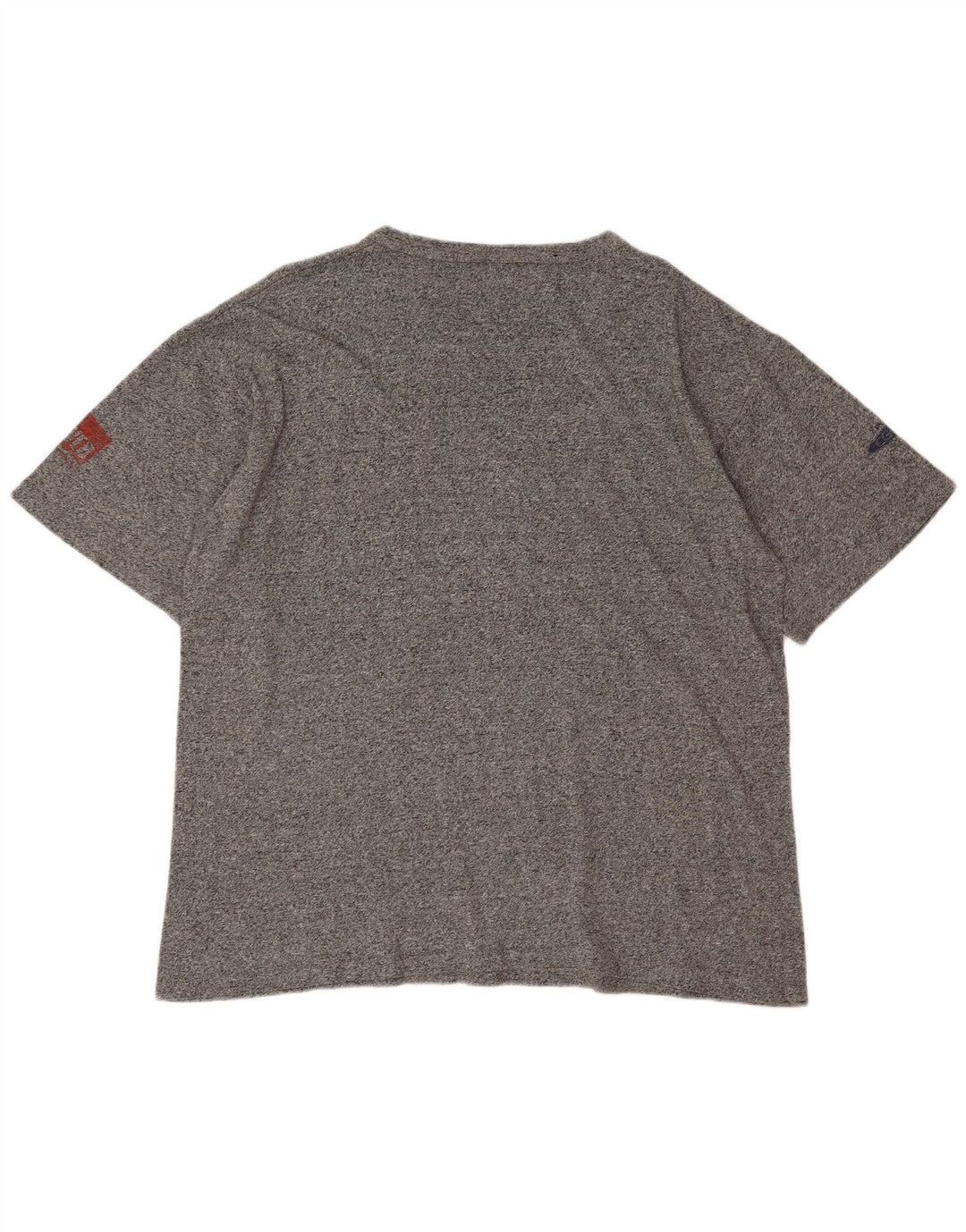 Camiseta gráfica masculina Champion XL cinza manchada
