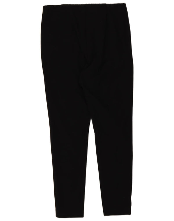 Calça casual feminina Marks & Spencer cônica Reino Unido 14 grande W30 L26 preta