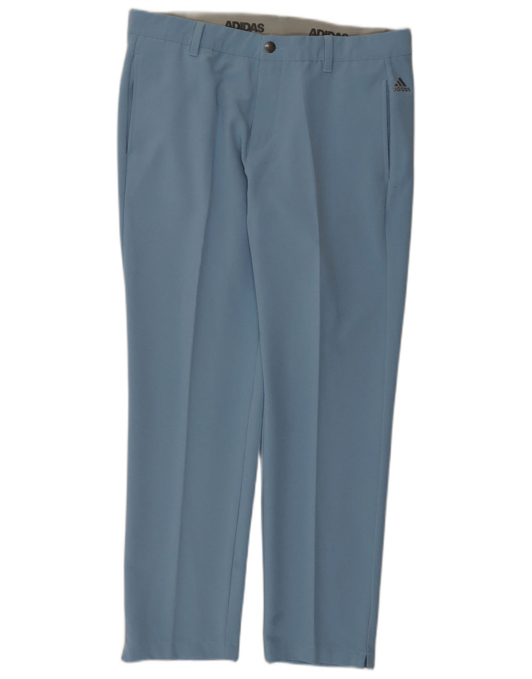 Calça casual reta masculina Adidas W34 L30 azul poliéster