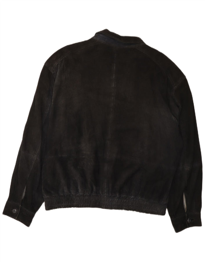 Jaqueta masculina de camurça Asgard IT 54 2XL couro azul marinho