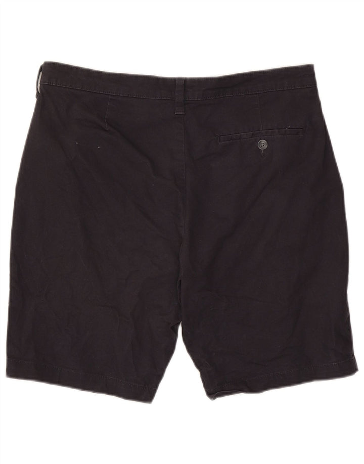 Shorts chino masculino Marks & Spencer W34 grande algodão azul marinho