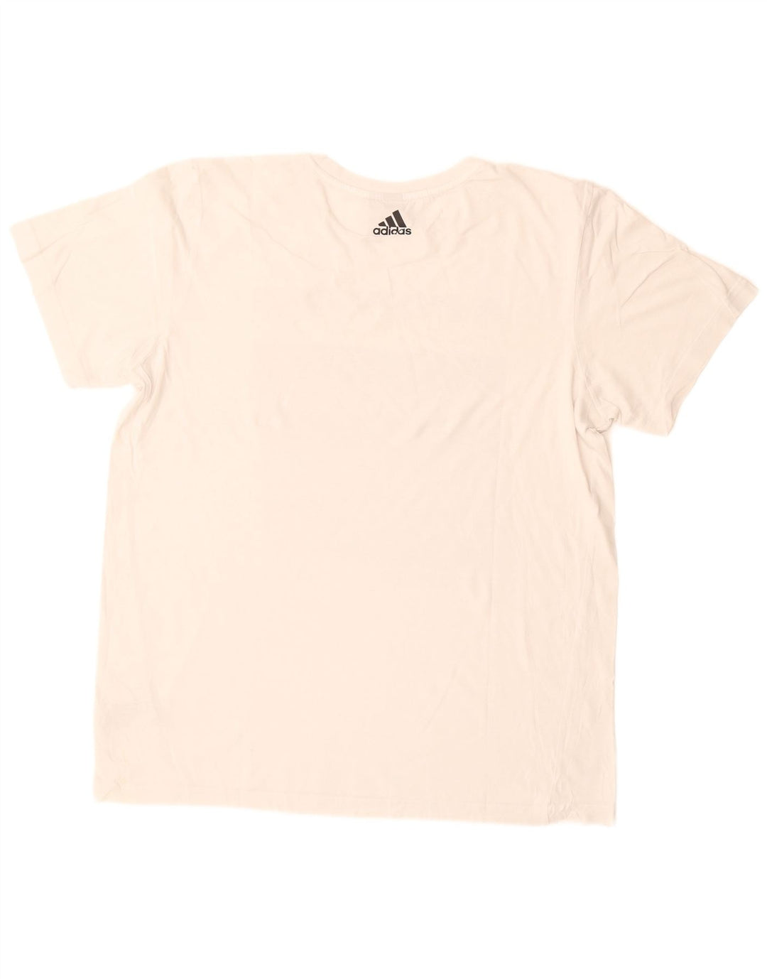 Adidas Mens Graphic T-Shirt Top Grande Algodão Branco