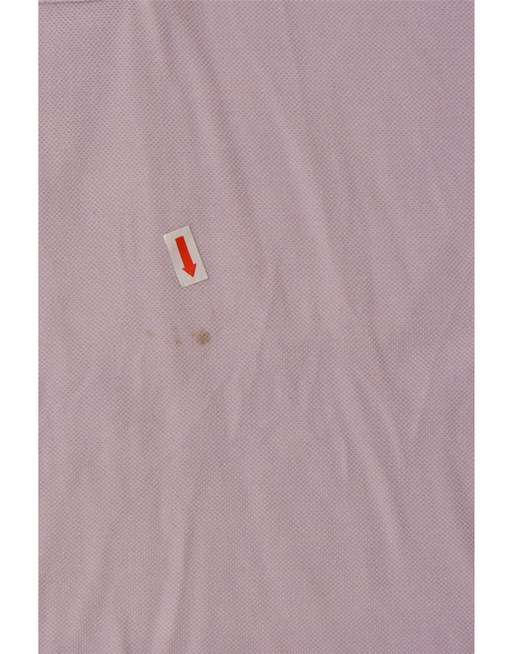 Camisa polo feminina MURPHY & NYE Reino Unido 10 algodão roxo pequeno