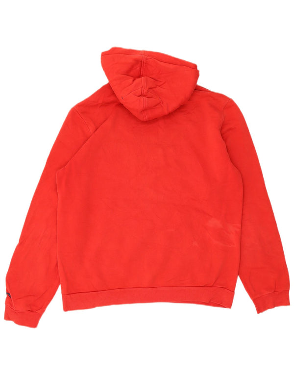 Jumper com capuz gráfico Puma Boys 15-16 anos 2XL algodão vermelho