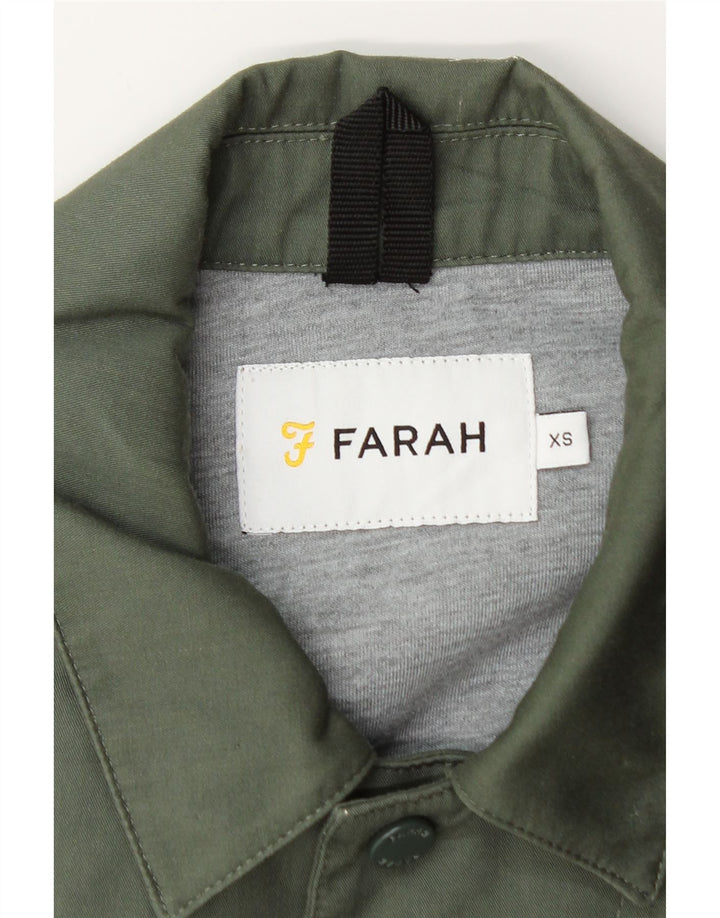 Jaqueta bomber masculina FARAH UK 34 XS poliéster verde