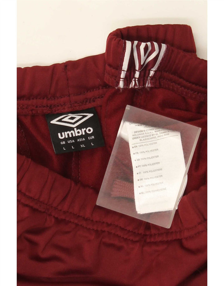 Umbro Mens Graphic Sport Shorts Grande Borgonha Poliéster