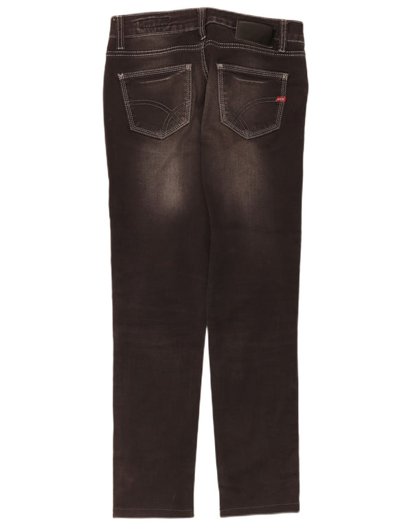 Gas Womens Slim Jeans W31 L30 Algodão Preto