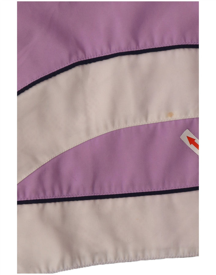 ALEX Womens Oversized Tracksuit Top Jacket UK 12 Medium Purple Colourblock