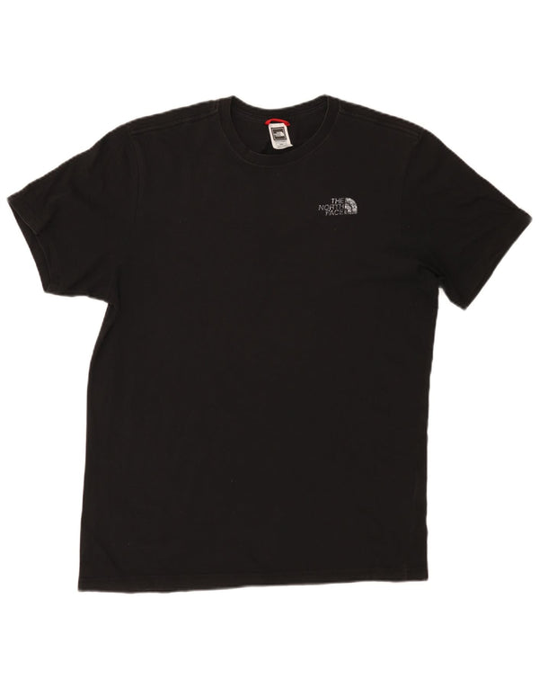 Camiseta gráfica masculina The North Face Top médio algodão preto
