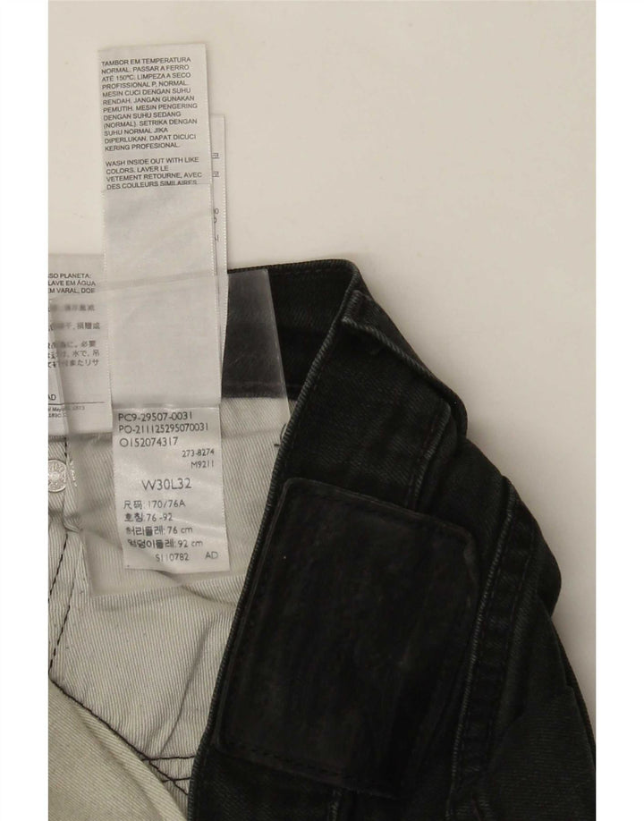 Levi's Mens Jeans Slim W30 L32 Algodão Preto