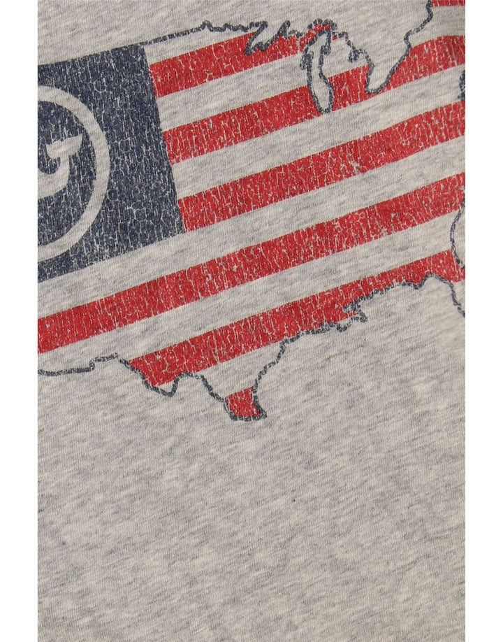 Camiseta gráfica VINEYARD VINES para meninos 15-16 anos XL cinza colorblock