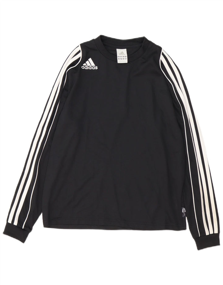 Top ADIDAS Menino Climalite Manga Comprida 13-14 Anos Preto Poliéster