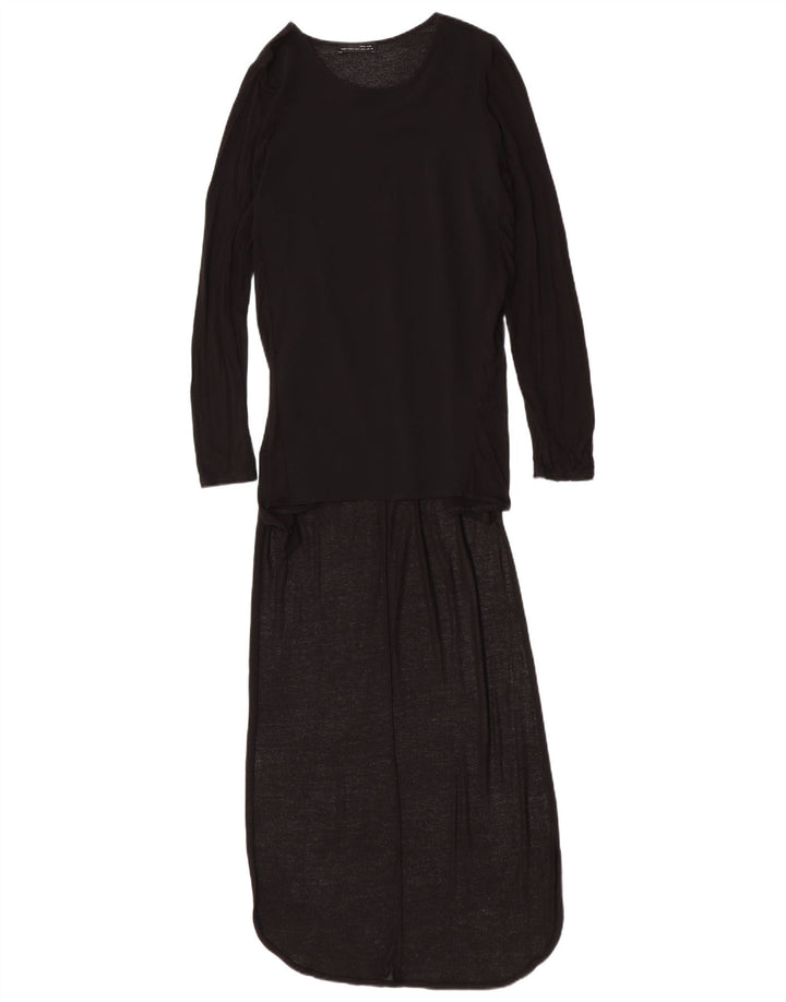 Vestido Jumper Feminino Zara Reino Unido 8 Pequeno Preto
