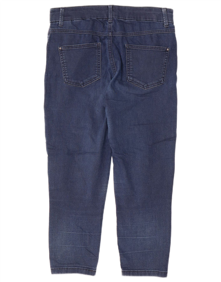 Calça jeans feminina Marks & Spencer UK 12 médio W30 L21 algodão azul