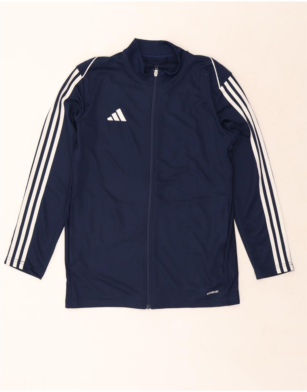 Adidas Mens Aeroready Slim Fit Treino Top Jaqueta Médio Azul Marinho