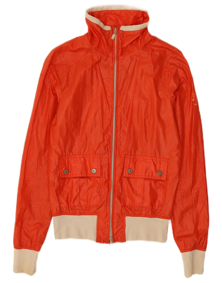 Jaqueta bomber feminina Belstaff IT 40 poliéster laranja pequeno Colourblock