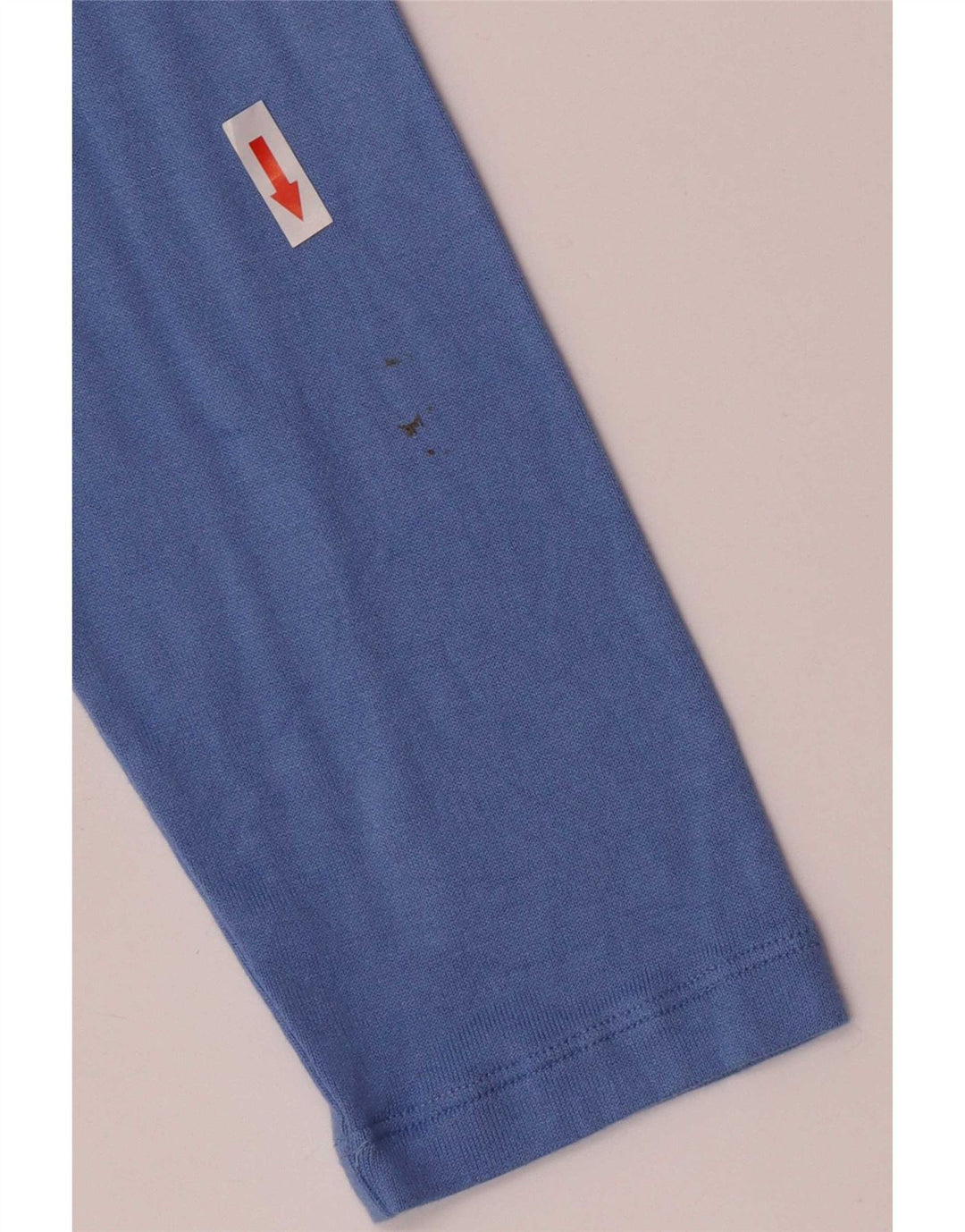 Top feminino Marks & Spencer manga comprida Reino Unido 16 grande viscose azul