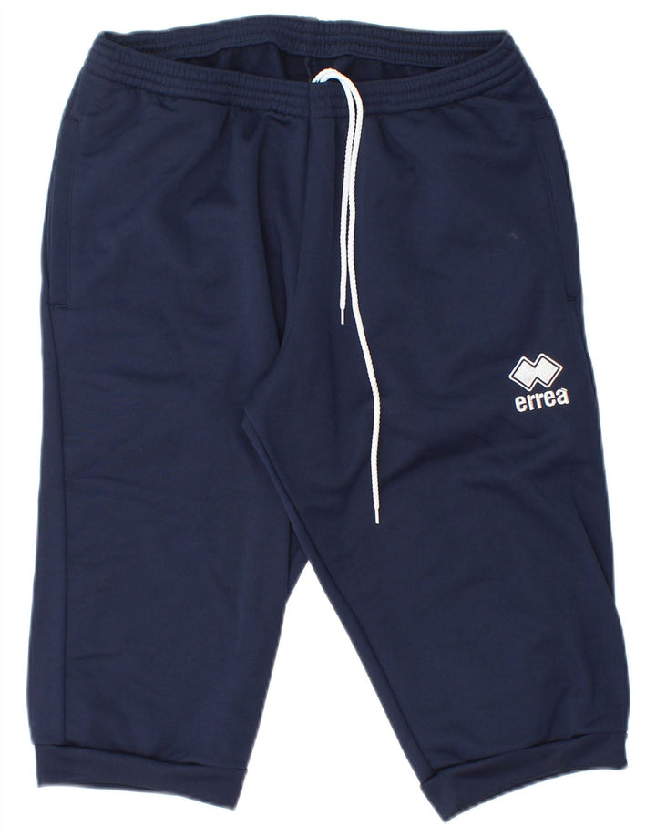 Errea Mens Bermuda Sport Shorts Médio Azul Marinho