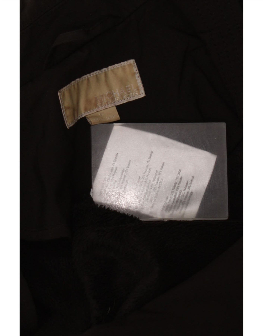 Jaqueta militar feminina Michael Kors UK 18 XL poliéster preto