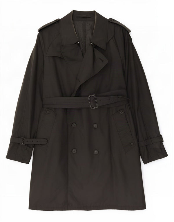 Casaco impermeável masculino Aquascutum UK 44 2XL preto clássico