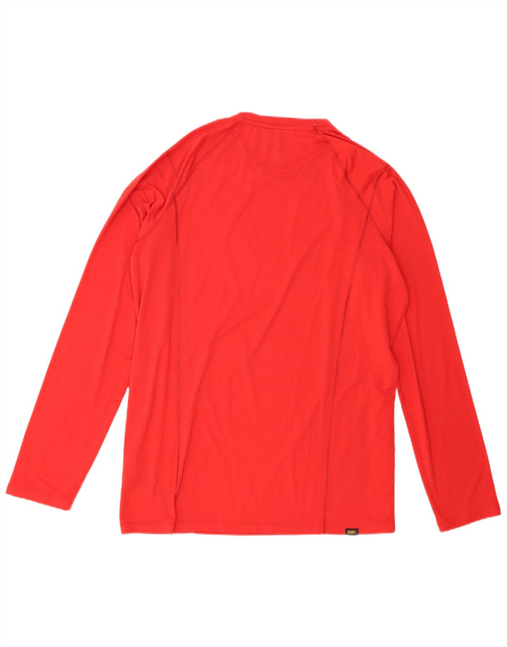 Jack Wolfskin Top masculino de manga comprida UK 44/46 XL poliéster vermelho