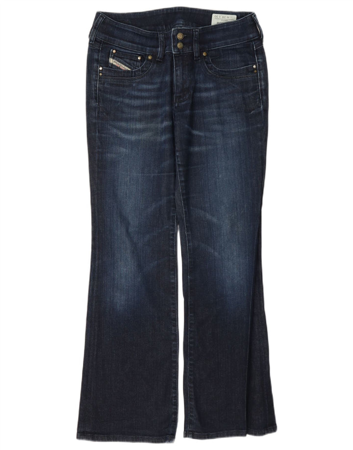 Diesel feminino Ronhar Bootcut jeans W28 L30 azul marinho algodão
