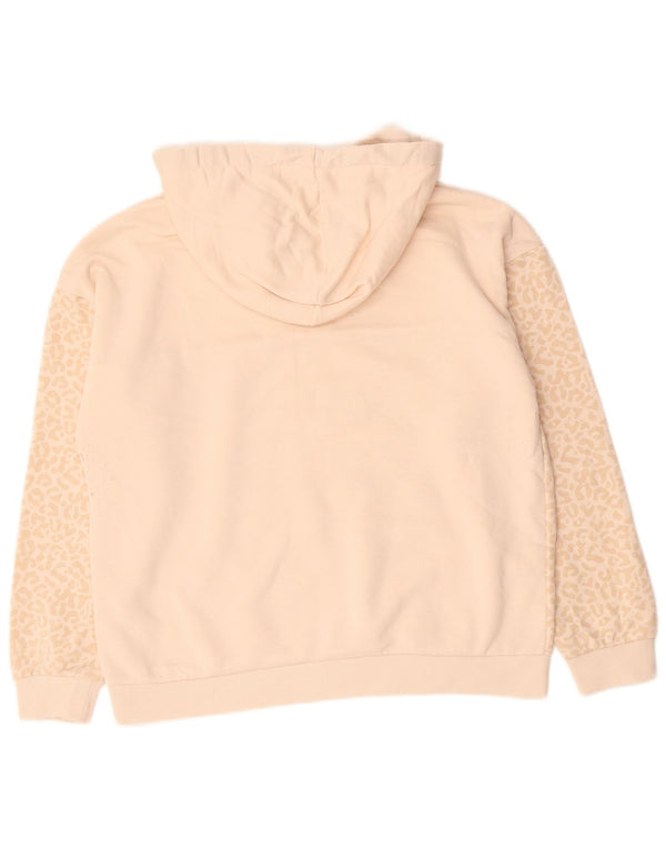 Fila Womens Hoodie Jumper UK 18 XL Bege Animal Print Algodão