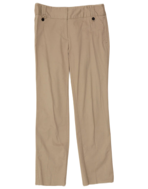 Calça Chino Reta Feminina Zara EU 36 XS W26 L28 Bege