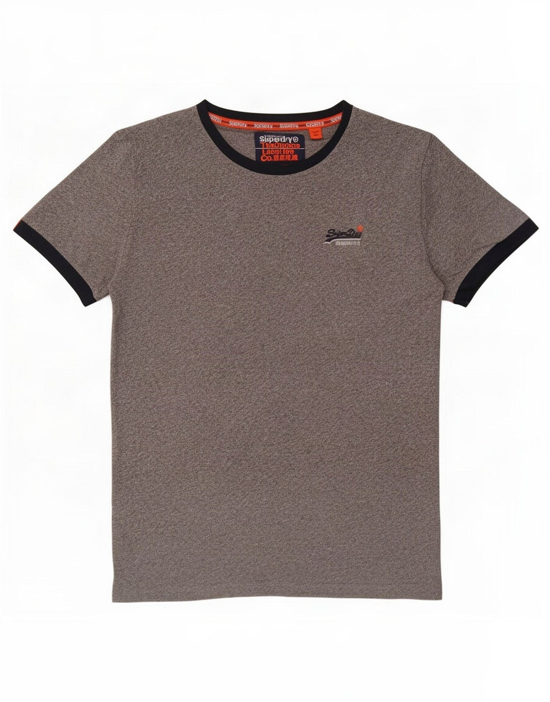 Camiseta masculina Superdry grande algodão cinza