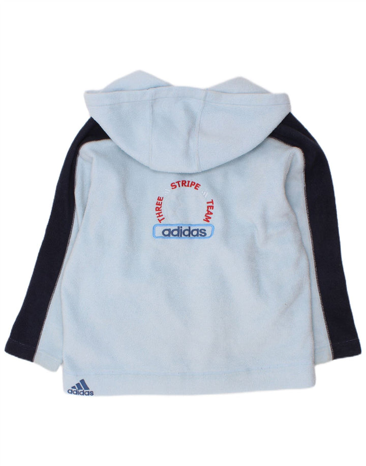 Jaqueta Adidas Meninos Graphic Fleece 7-8 Anos Azul Colorblock Poliéster