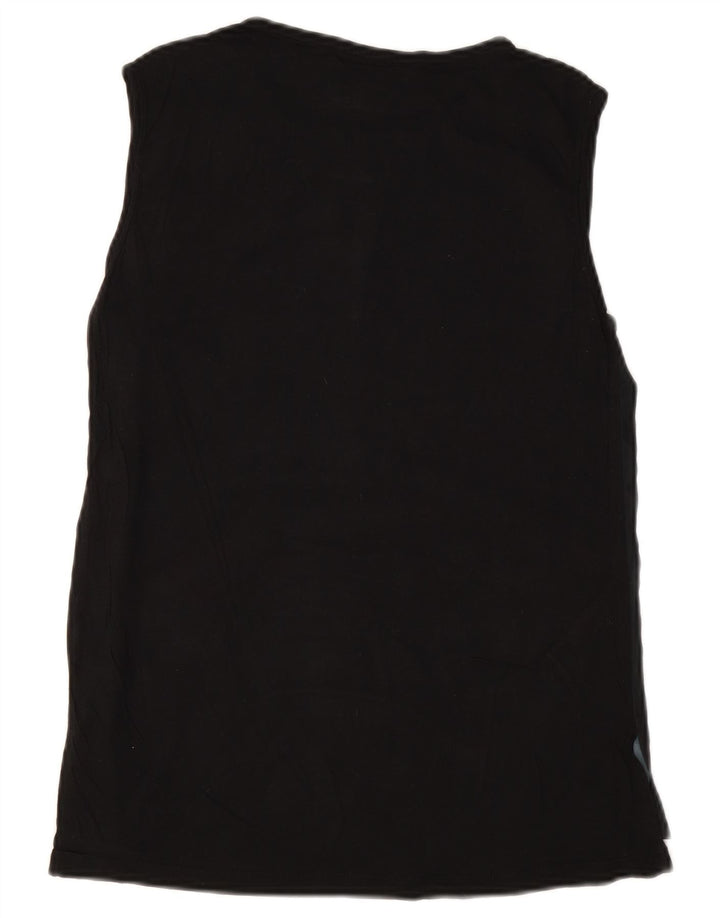 Colete gráfico feminino Trussardi Jeans Top IT 40 pequeno preto