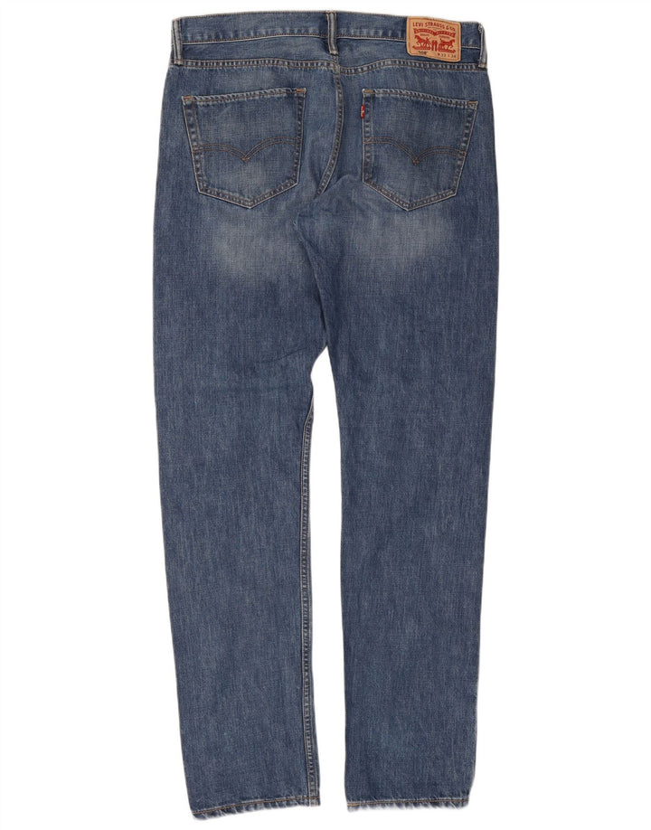 Levi's Masculino 508 Regular Tapered Jeans W33 L34 Azul Algodão
