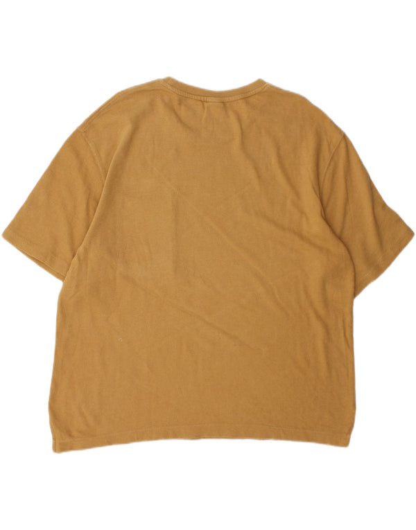 Camiseta feminina grande Zara UK 12 marrom médio