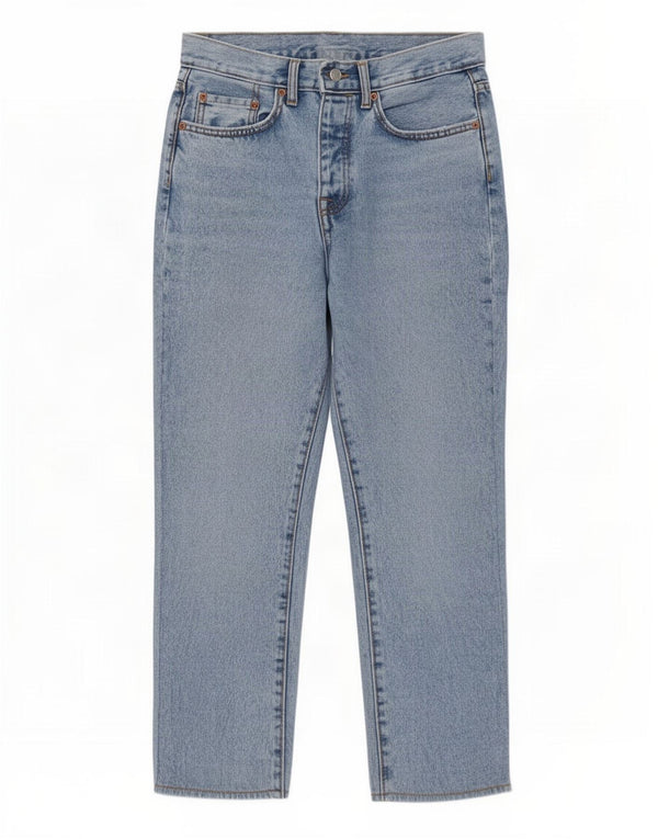 Calça jeans reta feminina Zara EU 36 XS W29 L25 Azul