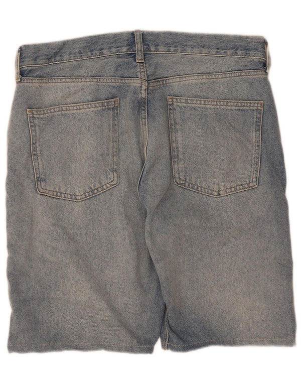 Shorts jeans feminino Zara EU 38 pequeno W28 algodão azul