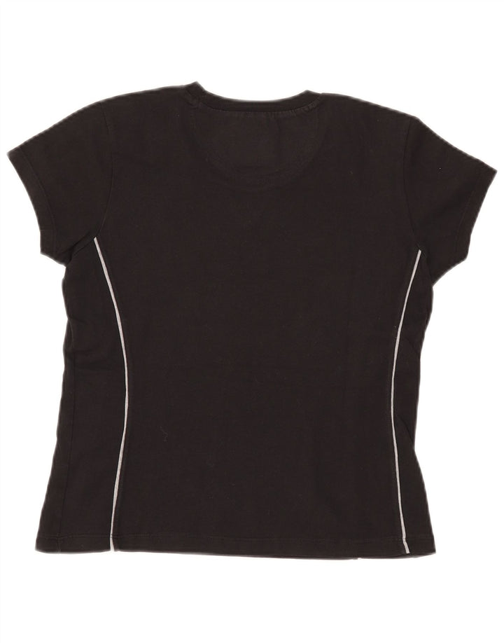 Camiseta feminina CHAMPION Heritage Classics Crop Top UK 12 Médio Preto