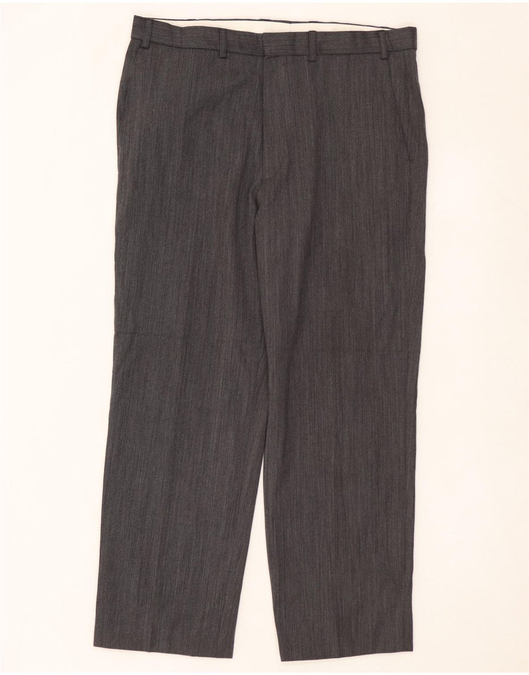 Calça chino reta masculina MARKS & SPENCER W36 L29 poliéster cinza