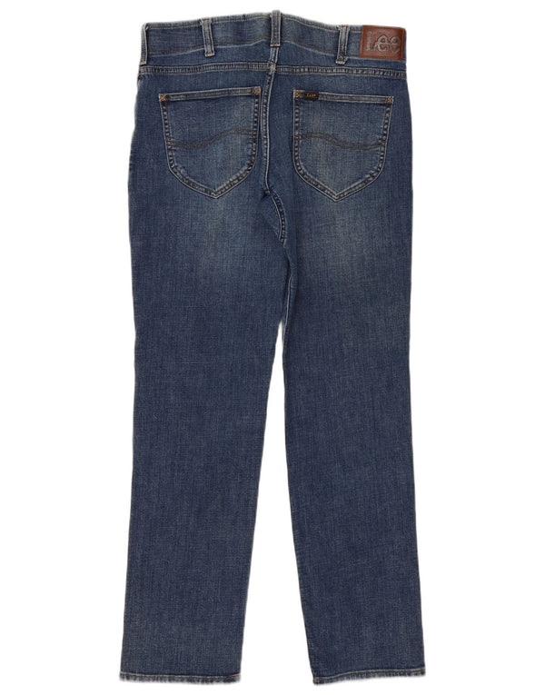 Lee Mens Straight Tapered Jeans W34 L31 Azul