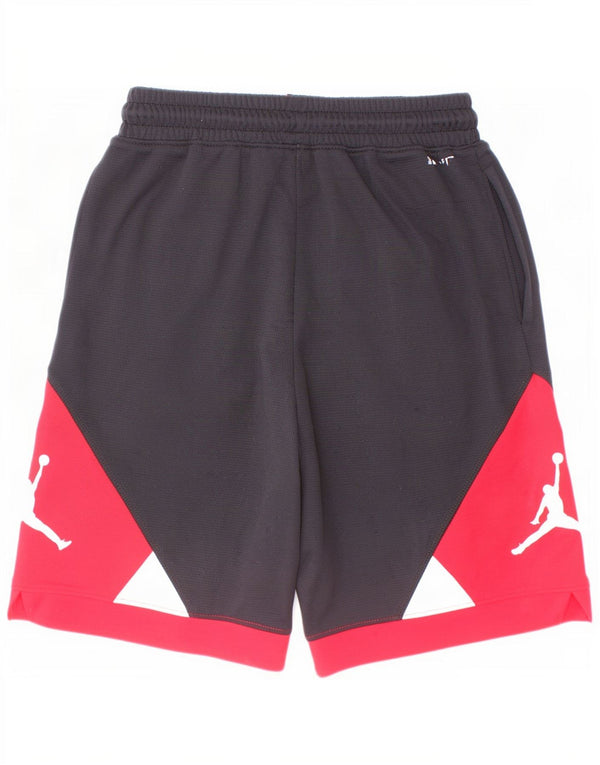 Shorts esportivos Jordan Boys Dri Fit 10-11 anos médio preto colorblock