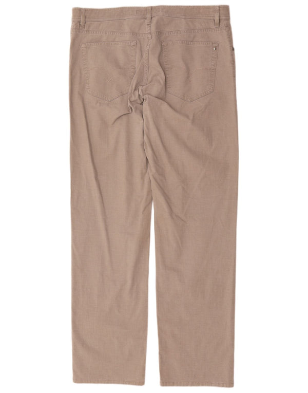 Pierre Cardin Mens Calça Casual Reta W36 L33 Bege