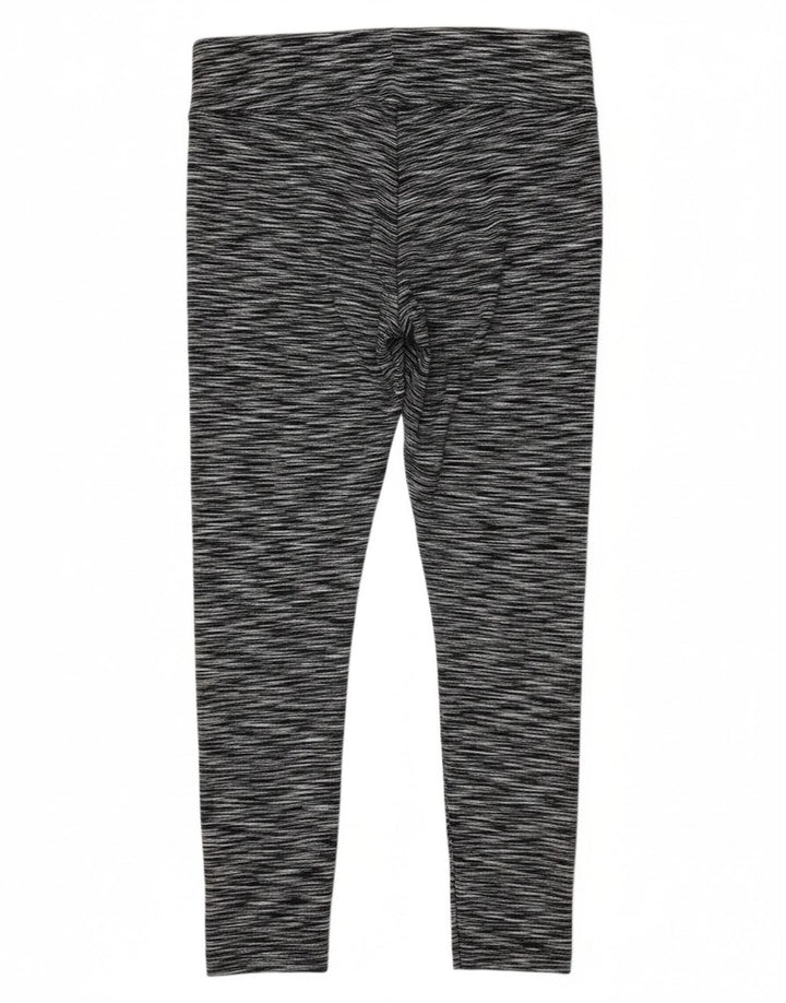 Calça legging feminina CALVIN KLEIN UK 12 listrada cinza médio