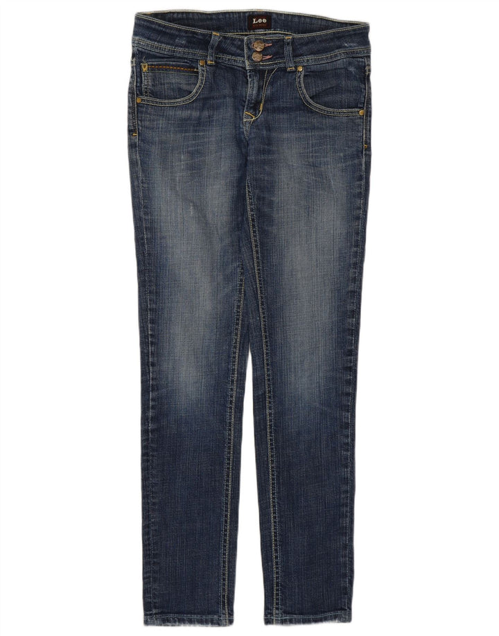 Lee Womens Slim Jeans W28 L29 Azul Algodão