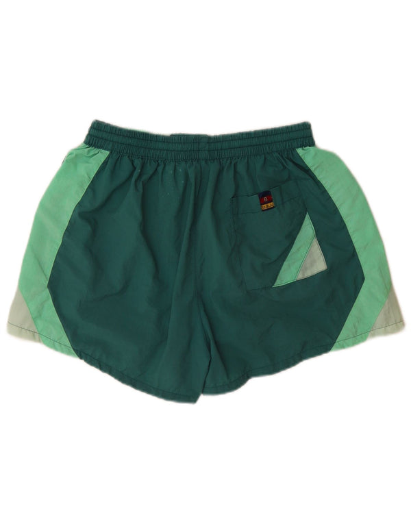 Shorts de natação SWASH para meninos 11-12 anos verde médio colorblock poliamida