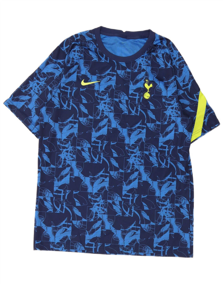 Camiseta masculina Nike Tottenham Hotspur Top grande azul marinho geométrico