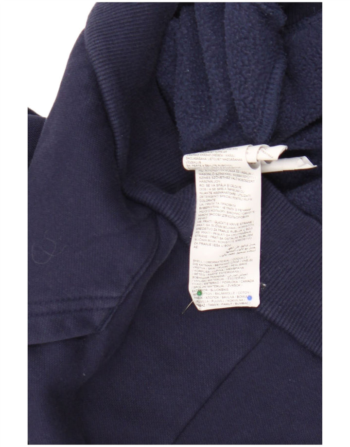 Puma masculino gráfico moletom com capuz médio algodão azul marinho