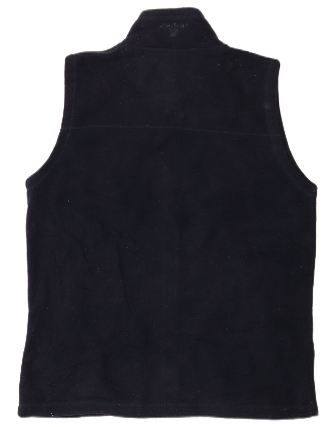 Colete de lã masculino James Pringle UK 38 poliéster azul marinho médio