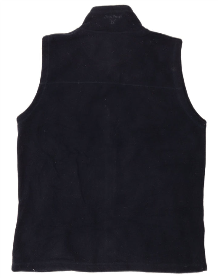 Colete de lã masculino James Pringle UK 38 poliéster azul marinho médio